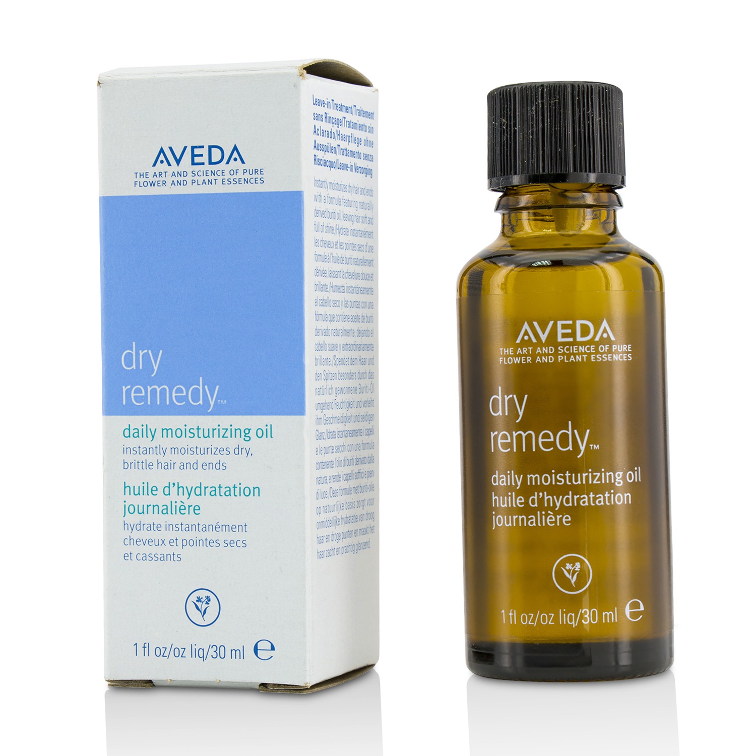 Aveda Dry Remedy Ежедневное Увлажняющее Масло - для Сухих, Ломких Волос и Кончиков (Коробка Слегка Повреждена) 30ml/1oz