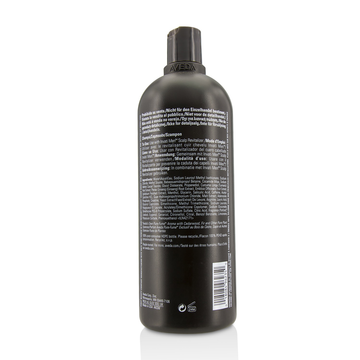 Aveda Invati Men Nourishing Exfoliating Shampoo - For Thinning Hair (Salon Product) 1000ml/33.8oz