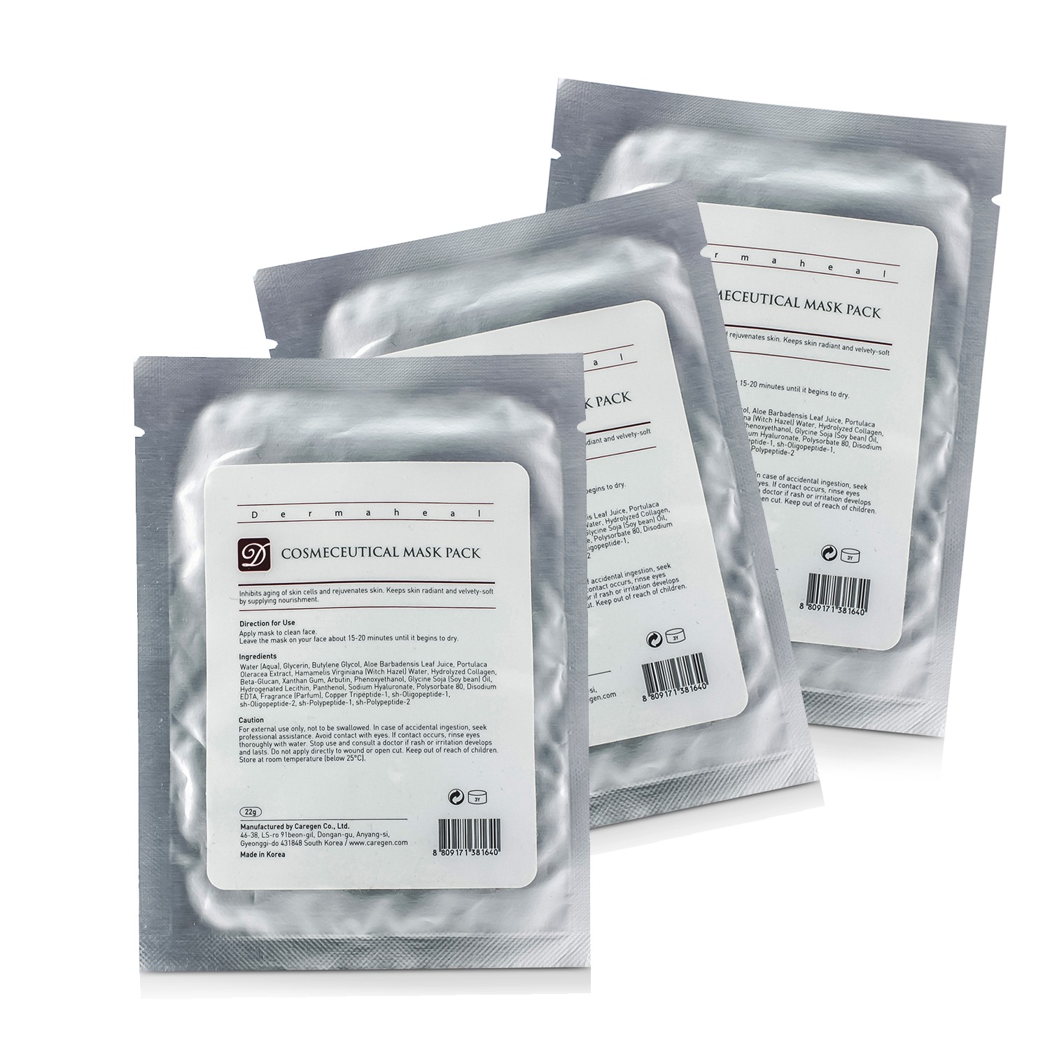 Dermaheal Cosmeceutical Mask Pack Trio Pack 3x22g/0.7oz