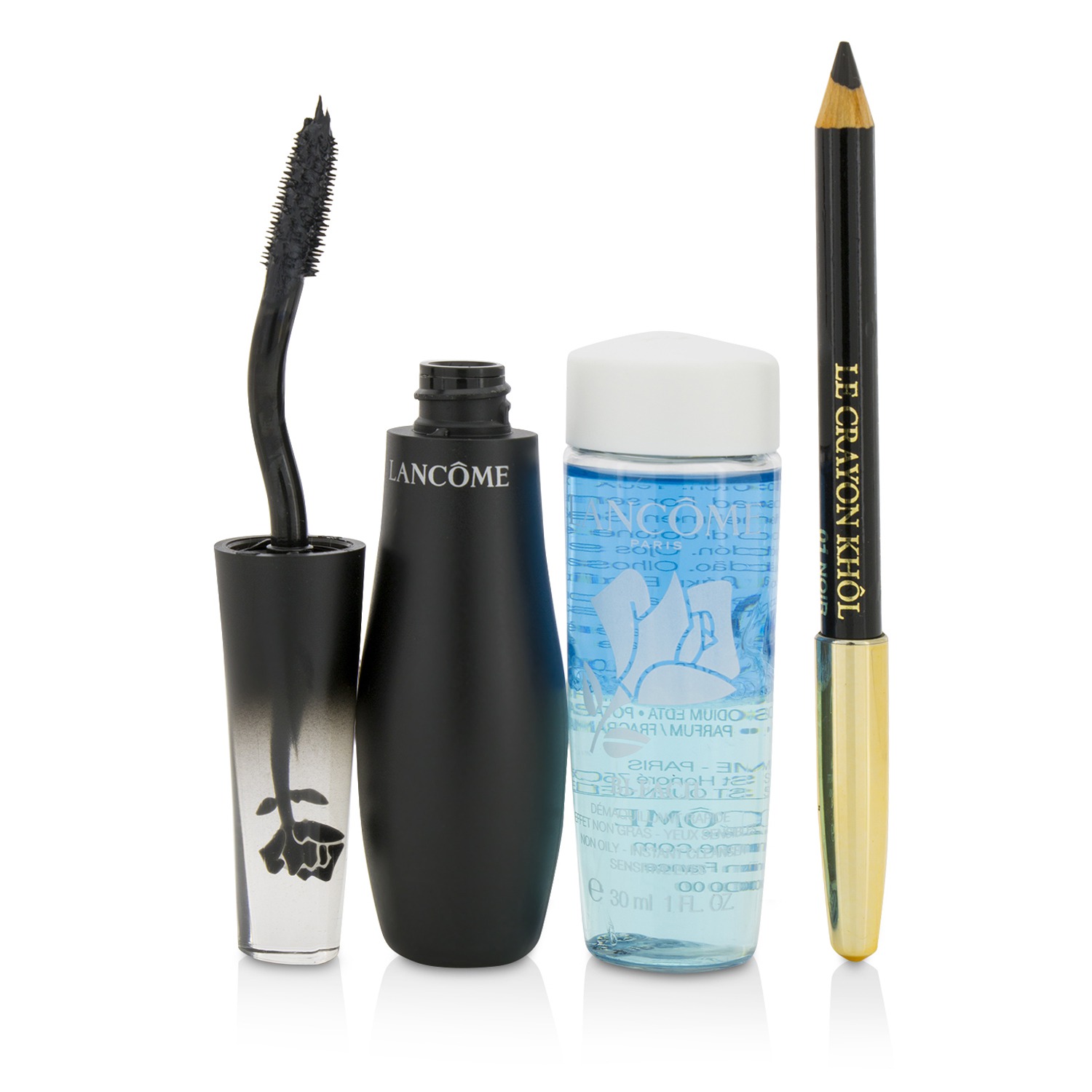 Lancome Set Grandiose Extreme Eyes: 1x Grandiose Extreme Máscara + 1x Mini Le Crayon Khol + 1x Bi Facil 3pcs