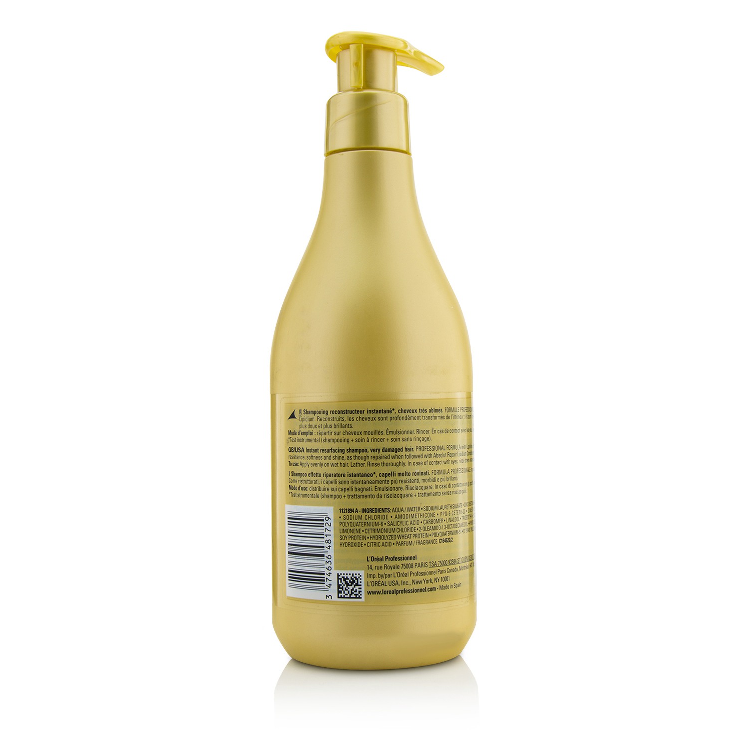 L'Oreal Professionnel Serie Expert - Absolut Repair Lipidium Мгновенный Обновляющий Шампунь 500ml/16.9oz