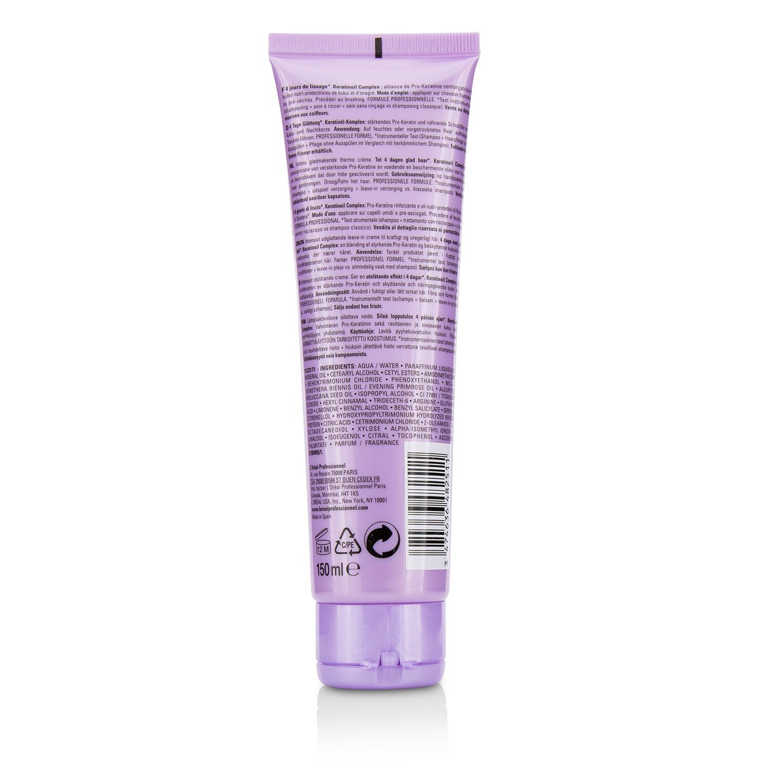 L'Oreal Professionnel Serie Expert - Liss Unlimited Prokeratin Up to 4 days* Smoothing Cream 150ml/5.1oz