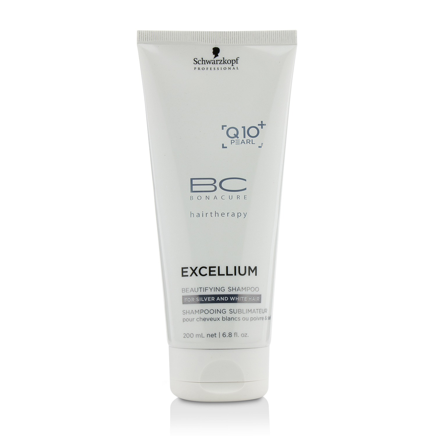 Schwarzkopf شامبو تجميلي لؤلؤي BC Excellium Q10+ (للشعر الفضي والأبيض) 200ml/6.8oz