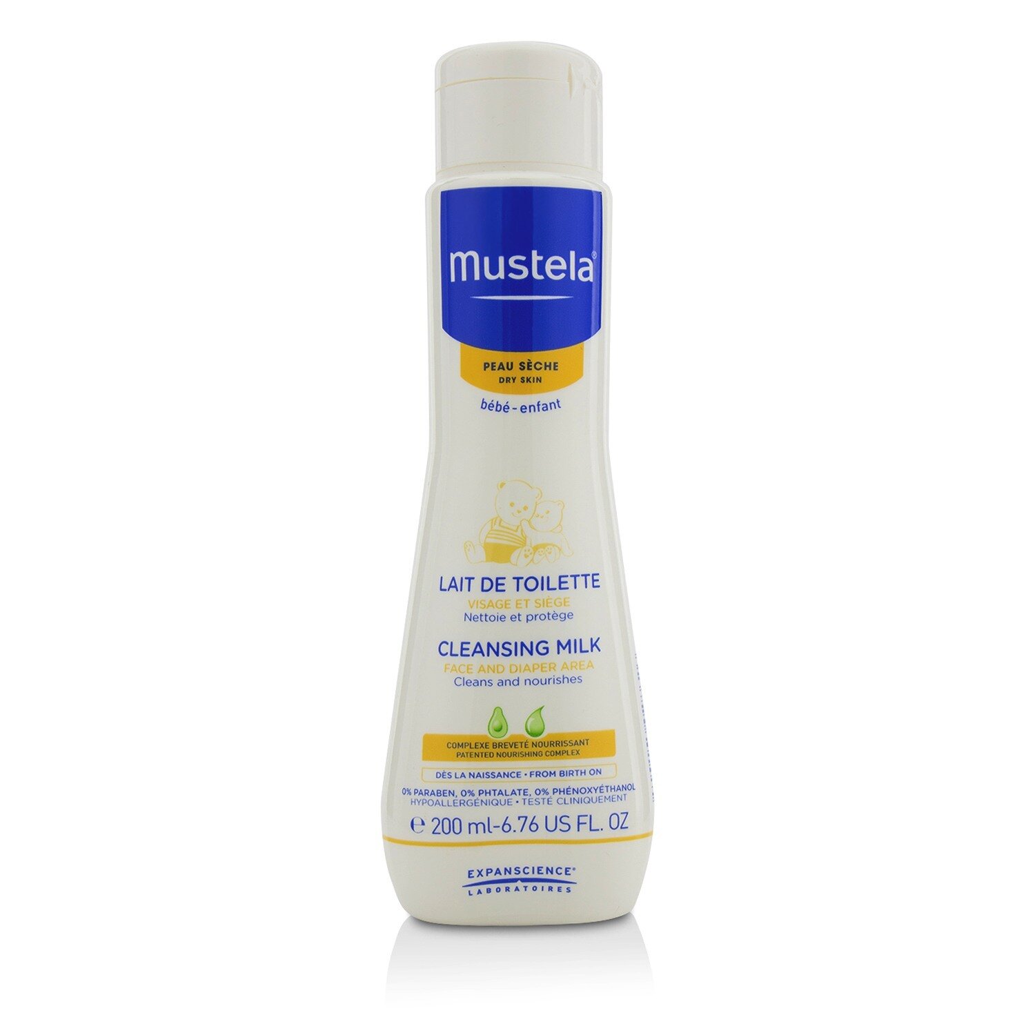 Mustela Cleansing Milk - For Dry Skin 200ml/6.76oz