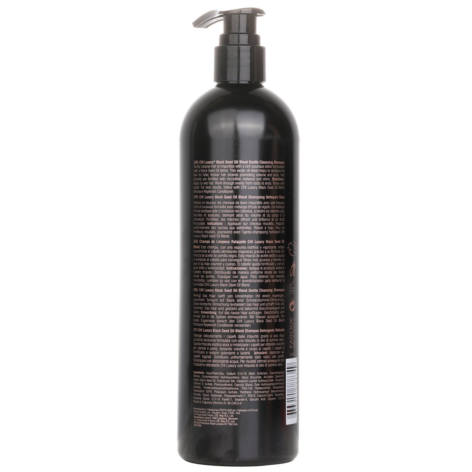 CHI شامبو منظف لطيف Luxury Black Seed Oil 739ml/25oz