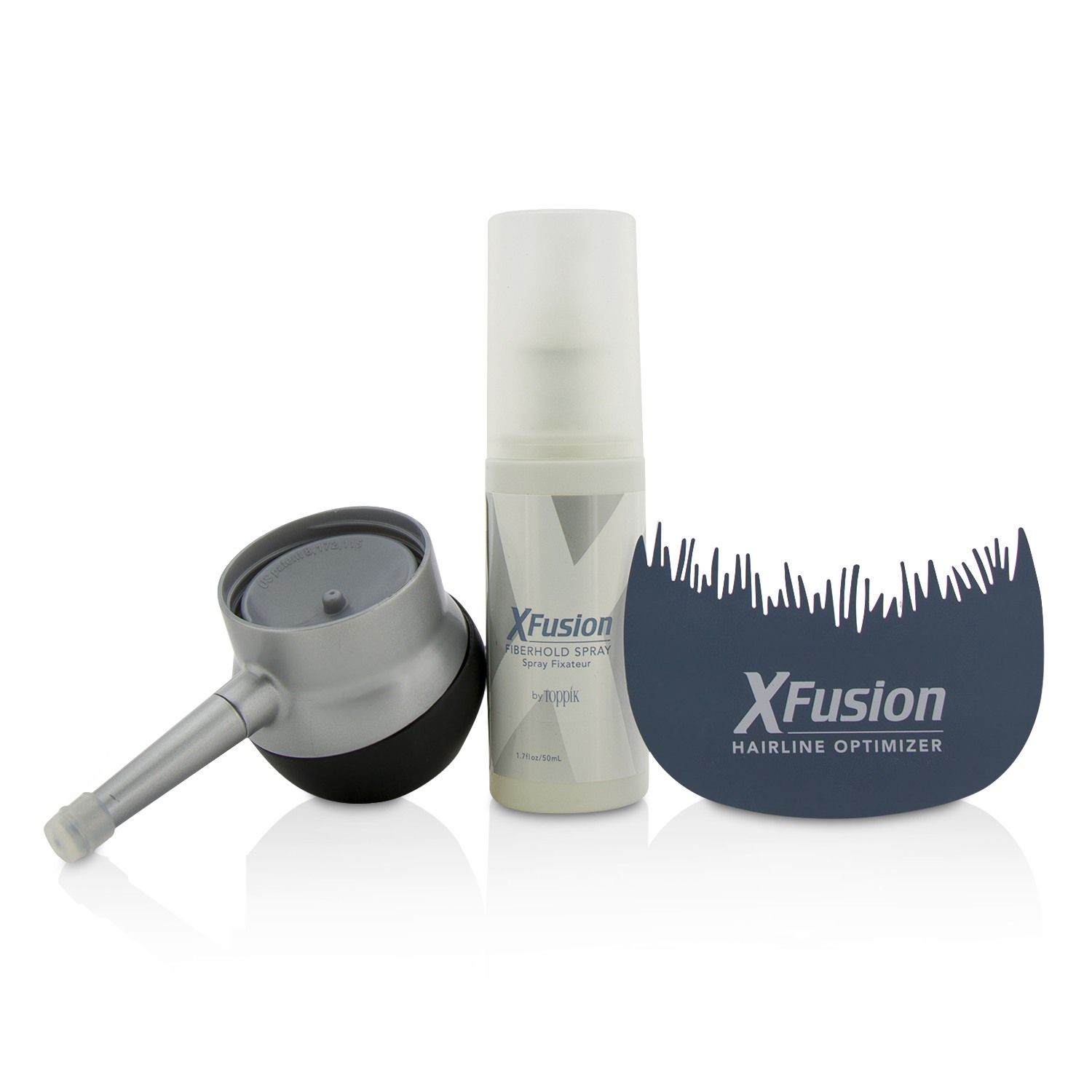 XFusion Professional Tool Kit: Spray Applicator + Hairline Optimizer + FiberHold Spray 1.7oz 3pcs