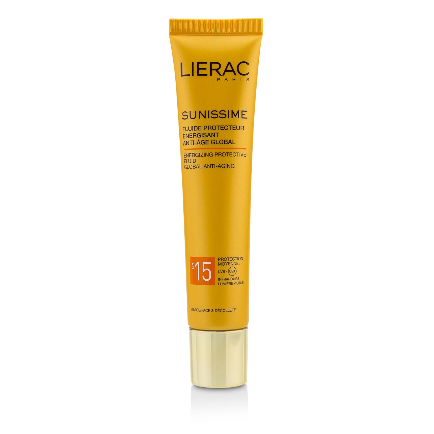 Lierac Sunissime Global Anti-Aging Energizing Protective Fluid SPF15 For Face & Decollete 40ml/1.35oz