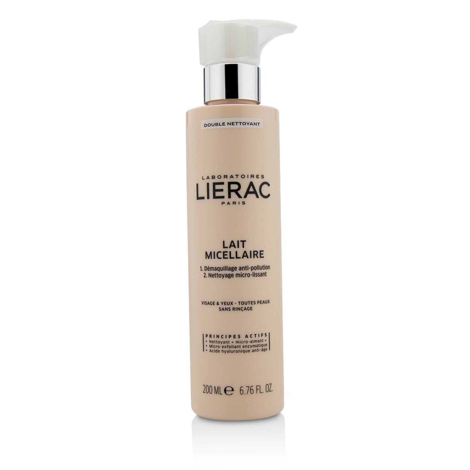 Lierac منظف مزدوج حليبي ميسيلار Double Nettoyant Lait Micellaire 200ml/6.76oz