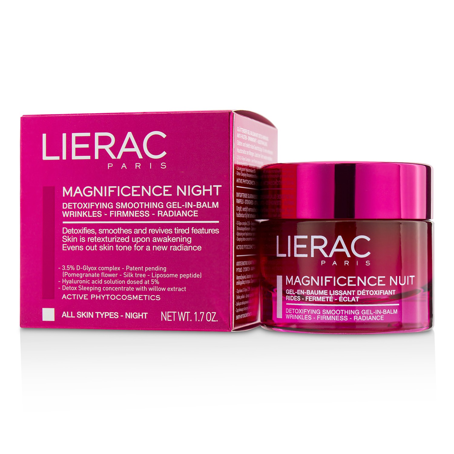 Lierac 黎瑞 淨化緊緻柔膚凝霜Magnificence Night Detoxifying Smoothing Gel-In-Balm 50ml/1.7oz