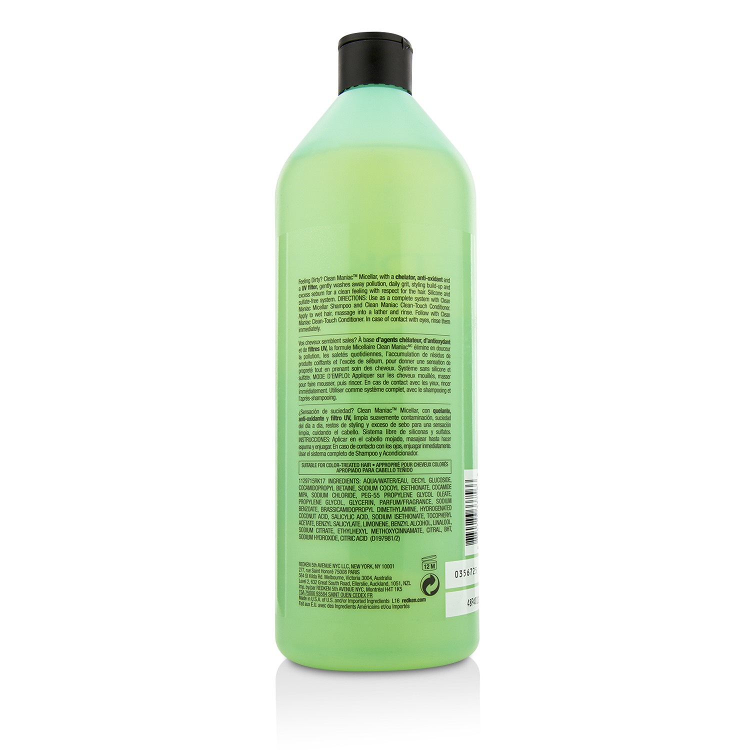 Redken Clean Maniac Мицеллярный Очищающий Шампунь 1000ml/33.8oz