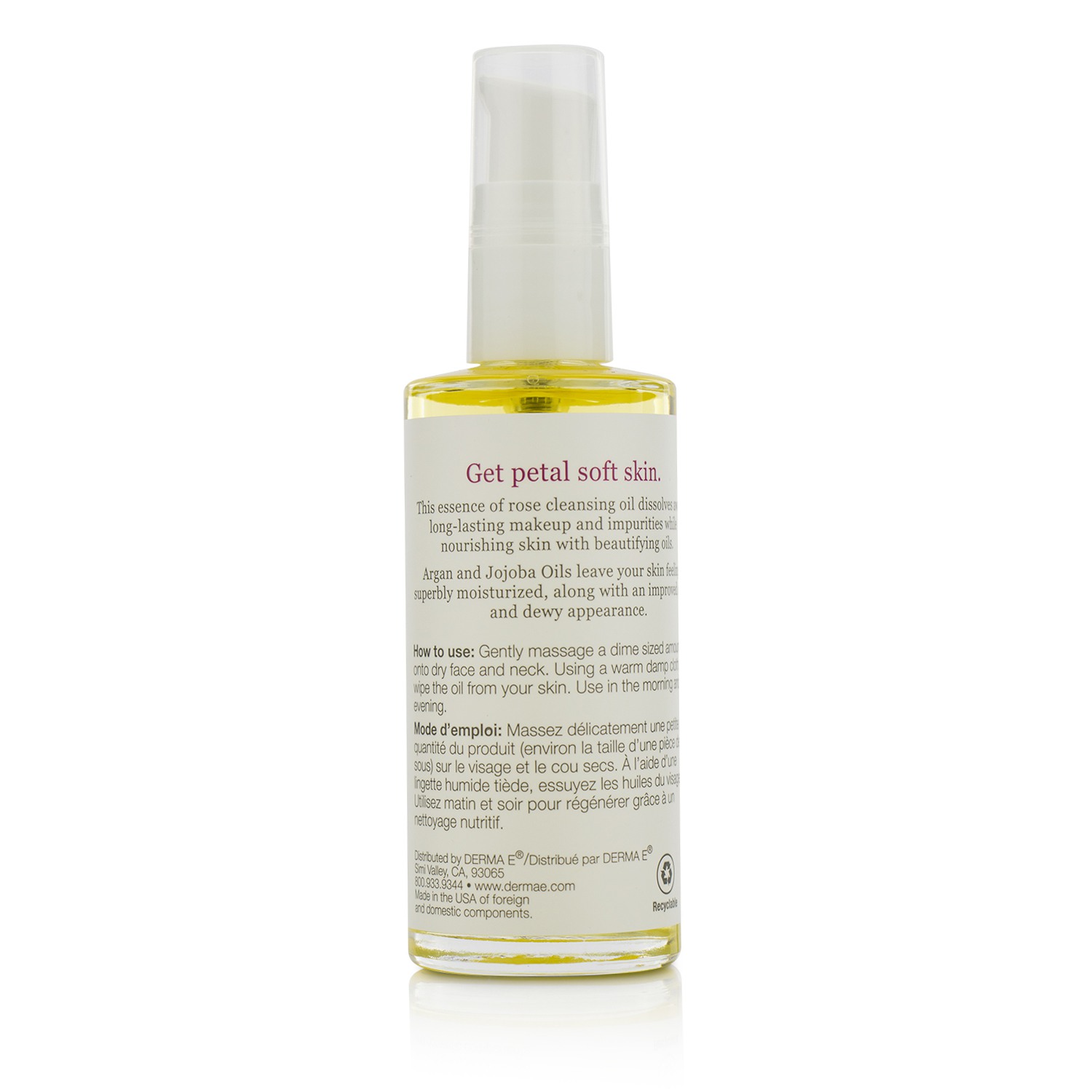 Derma E Essentials Nourishing Rose Cleansing Oil 60ml/2oz