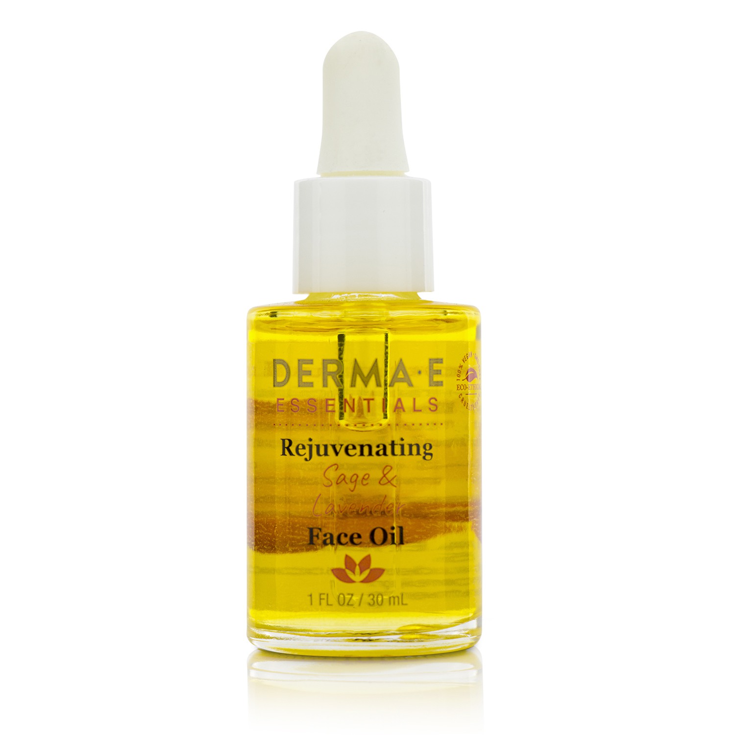 Derma E Essentials Омолаживающее Масло для Лица с Шалфеем и Лавандой 30ml/1oz