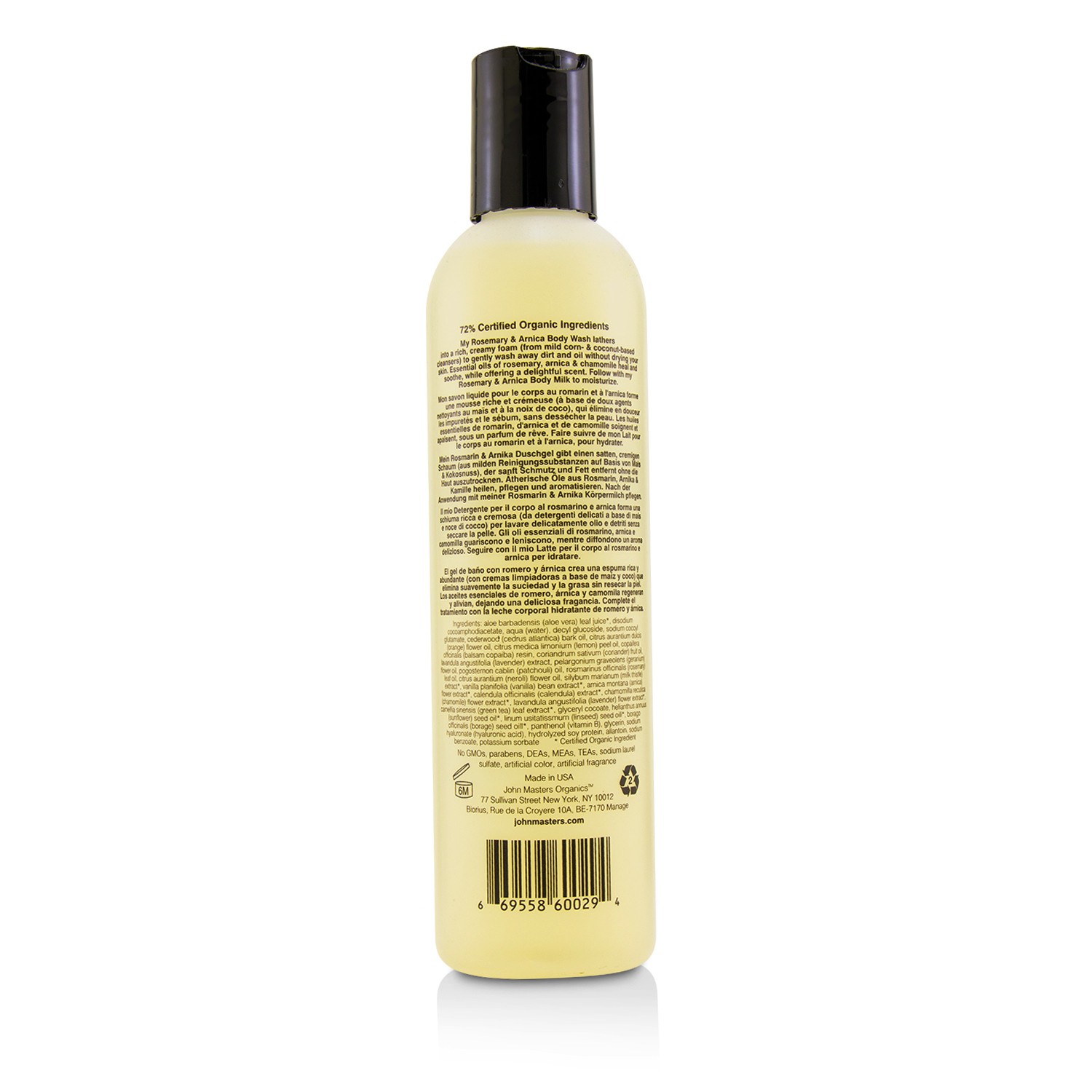 John Masters Organics Rosemary & Arnica Body Wash 236ml/8oz