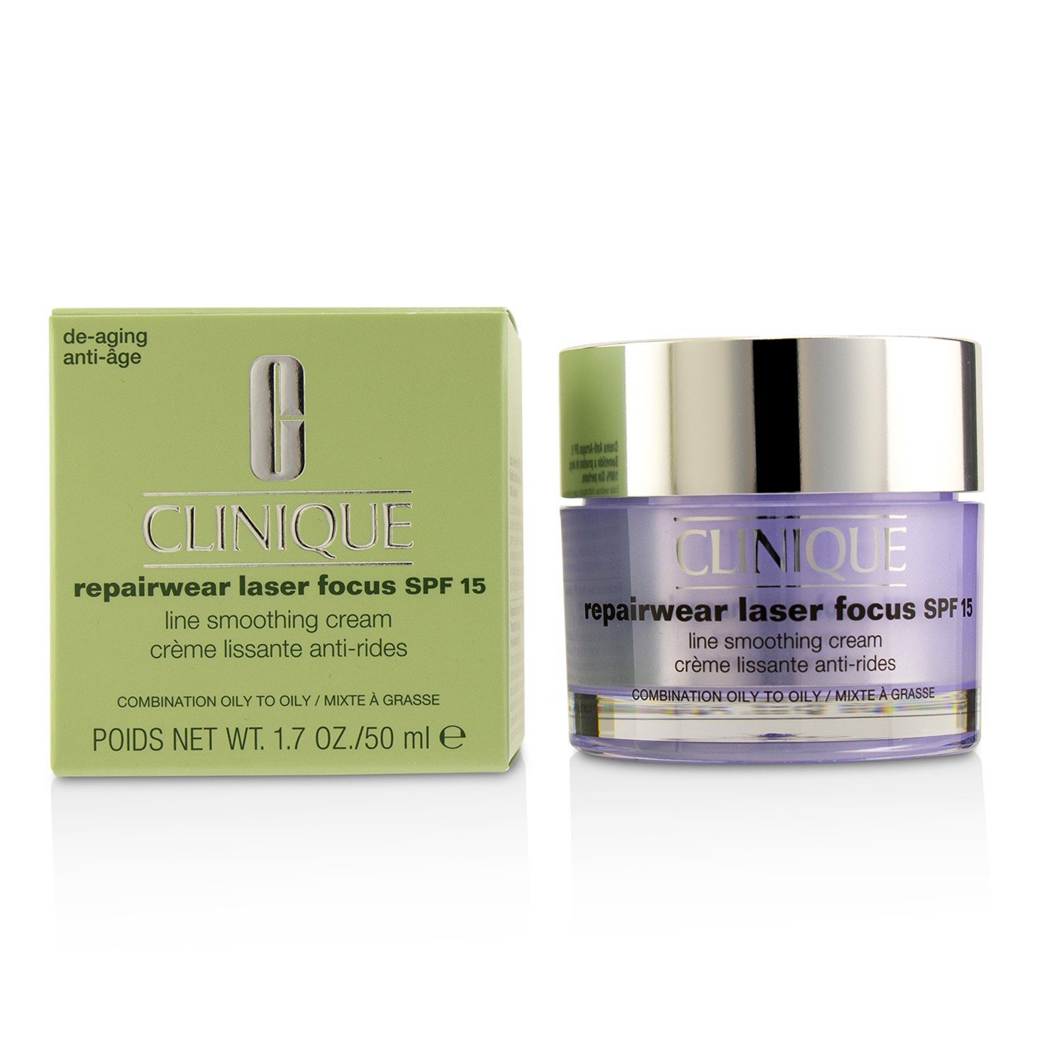 Clinique Repairwear Laser Focus Line Smoothing Cream SPF 15 - Combination Oily To Oily 50ml/1.7oz