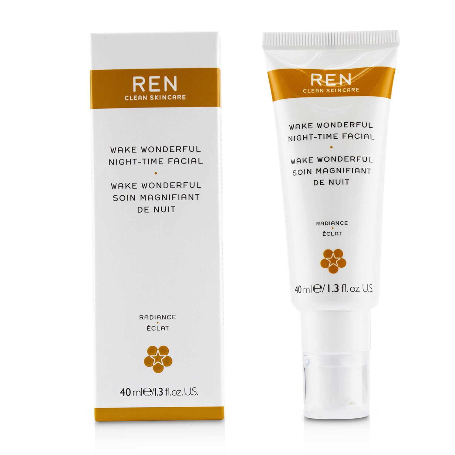 Ren Wake Wonderful Ночное Средство для Лица 40ml/1.3oz