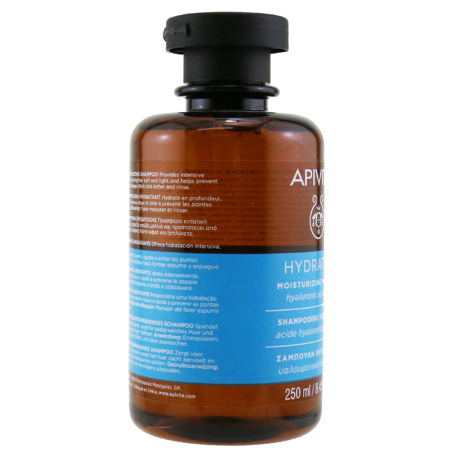 Apivita Moisturizing Shampoo with Hyaluronic Acid & Aloe (For All Hair Types) 250ml/8.45oz