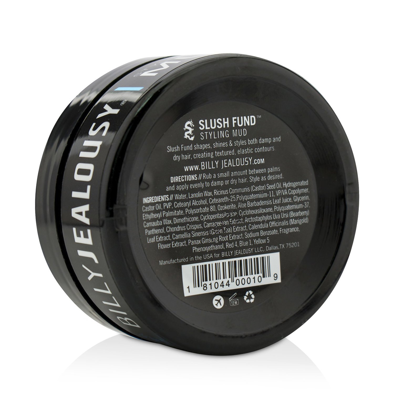 Billy Jealousy Slush Fund Styling Mud (Maximum Hold - Medium Shine) 85g/3oz