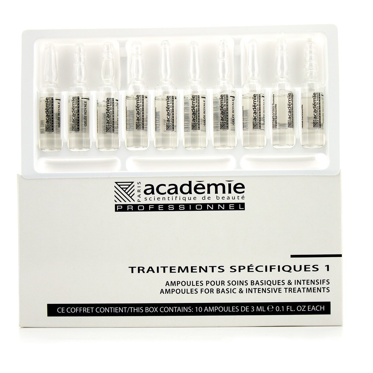 Academie Specific Treatments 1 Ampoules Royal Jelly - Salon Product 10x3ml/0.1oz