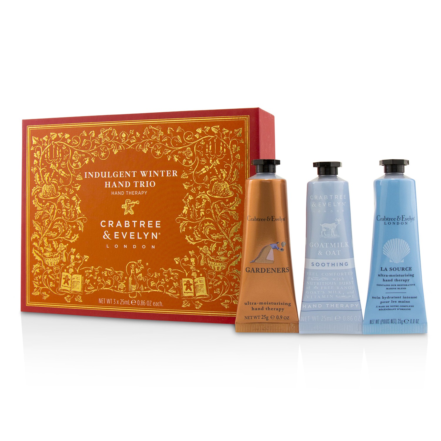 瑰珀翠  Crabtree & Evelyn 冬季恋歌护手霜套装 3x25g/0.86oz