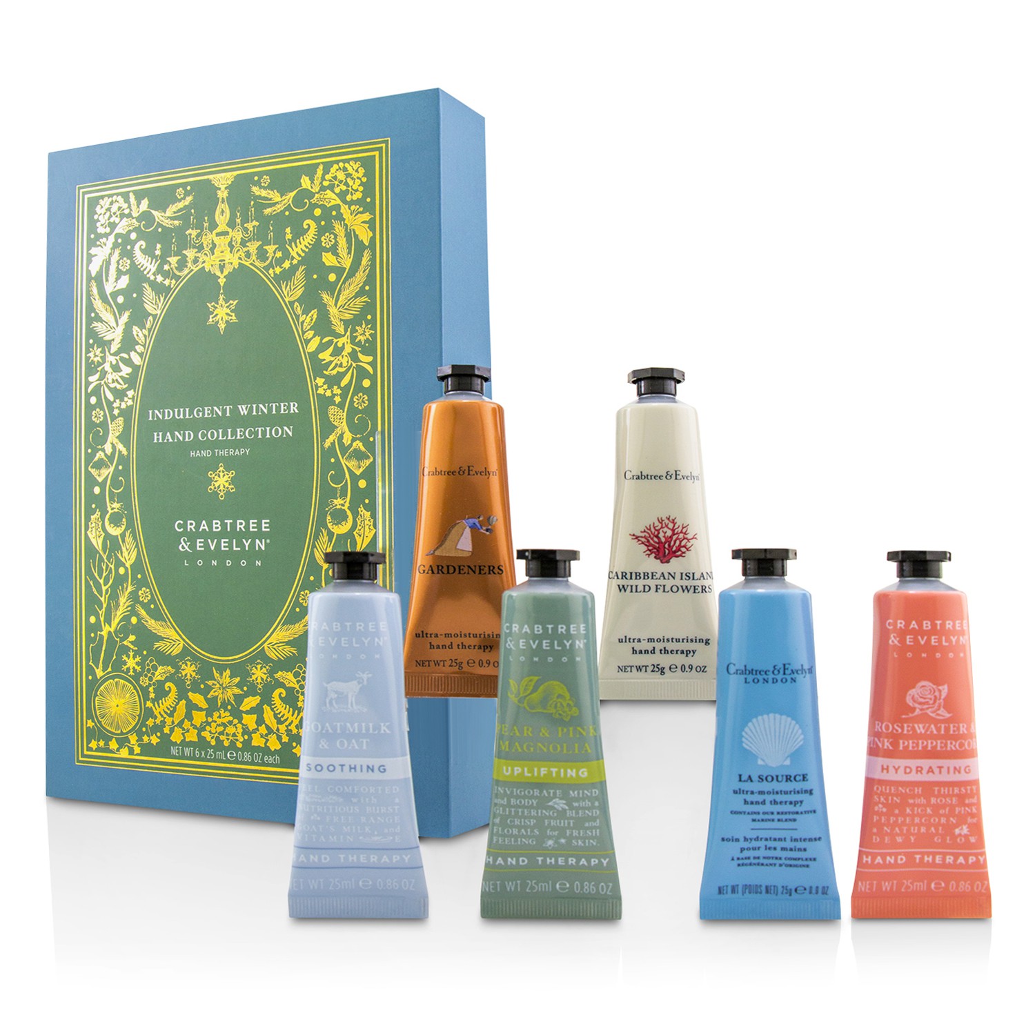 Crabtree & Evelyn Indulgent Winter Hand Collection 6x25ml/0.86oz