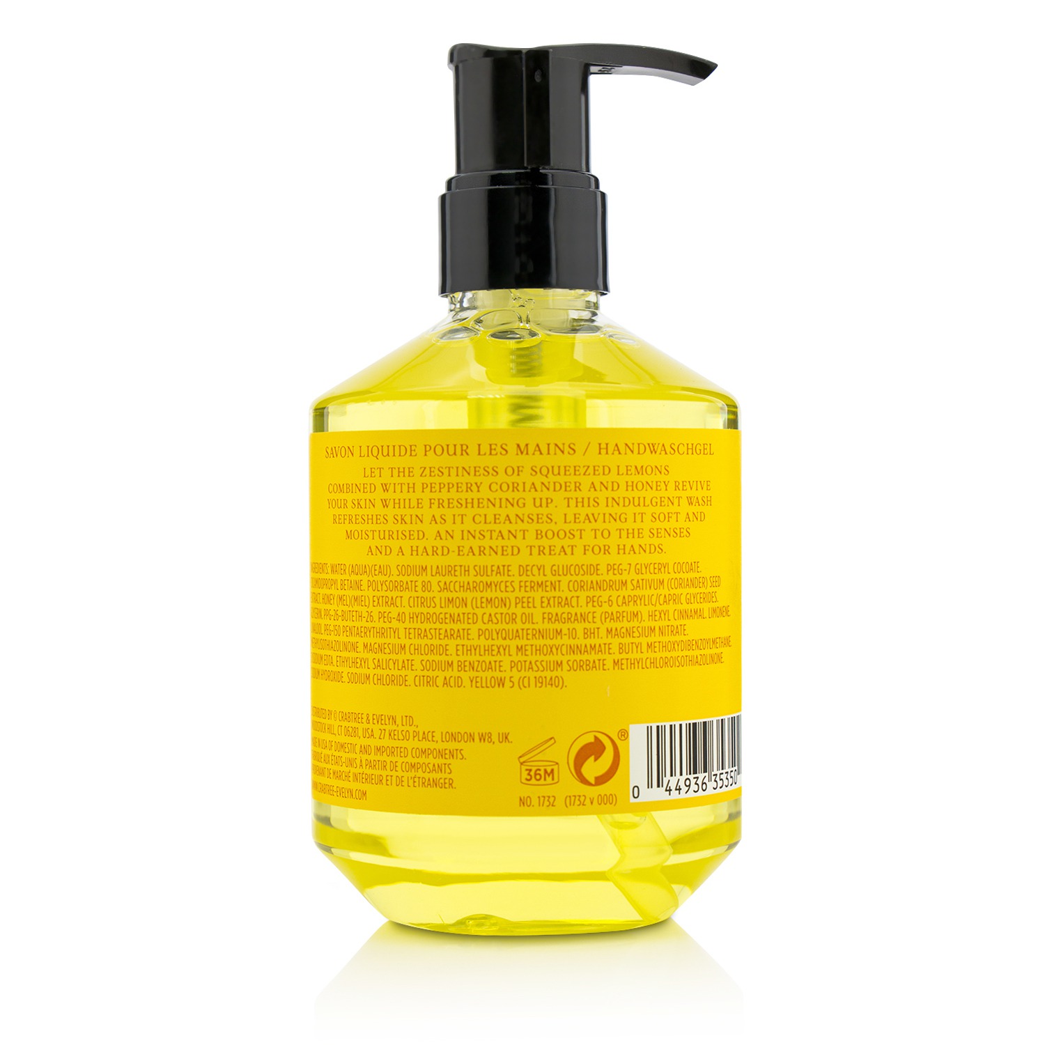 Crabtree & Evelyn Citron & Coriander Energising Hand Wash 250ml/8.5oz