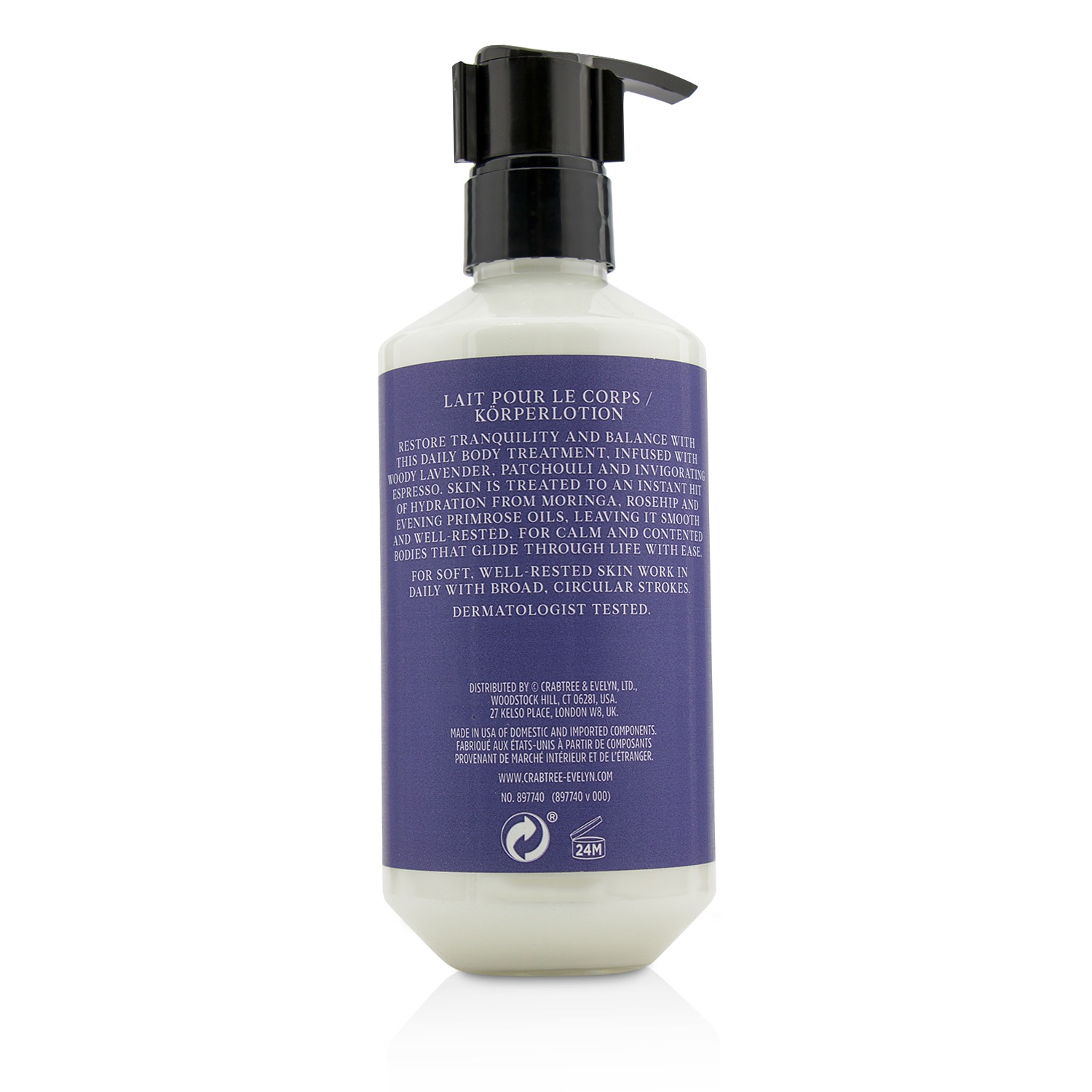 Crabtree & Evelyn Lavender & Espresso Calming Body Lotion 250ml/8.5oz