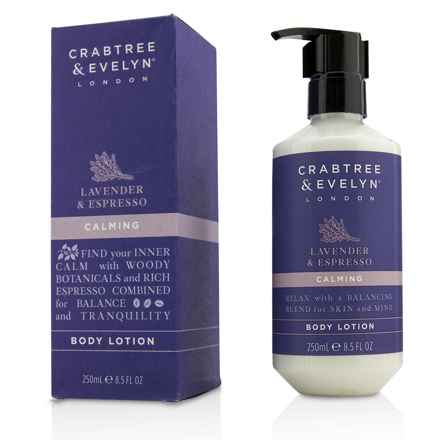 Crabtree & Evelyn 瑰珀翠  Lavender & Espresso Calming Body Lotion 250ml/8.5oz