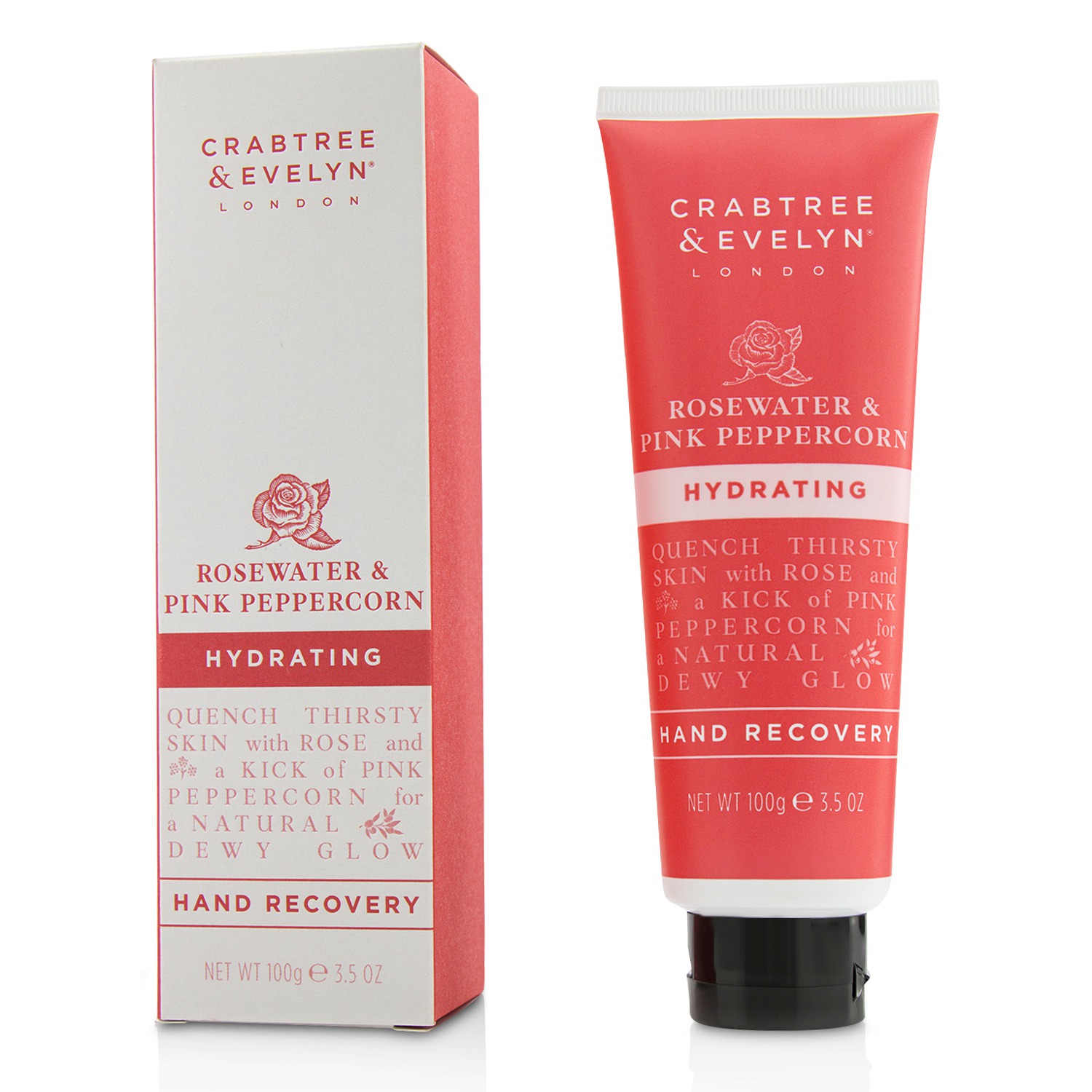 Crabtree & Evelyn Rosewater & Pink Peppercorn Hydrating Hand Recovery 100g/3.5oz