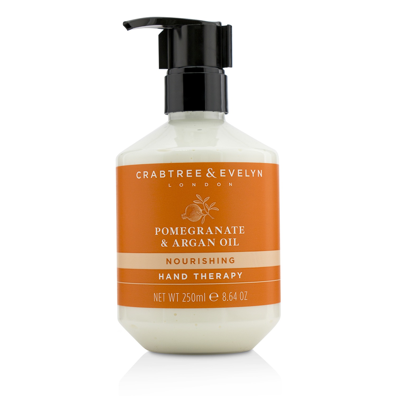 Crabtree & Evelyn علاج مغذٍ لليدين بالرمان وزيت الأركان 250ml/8.64oz