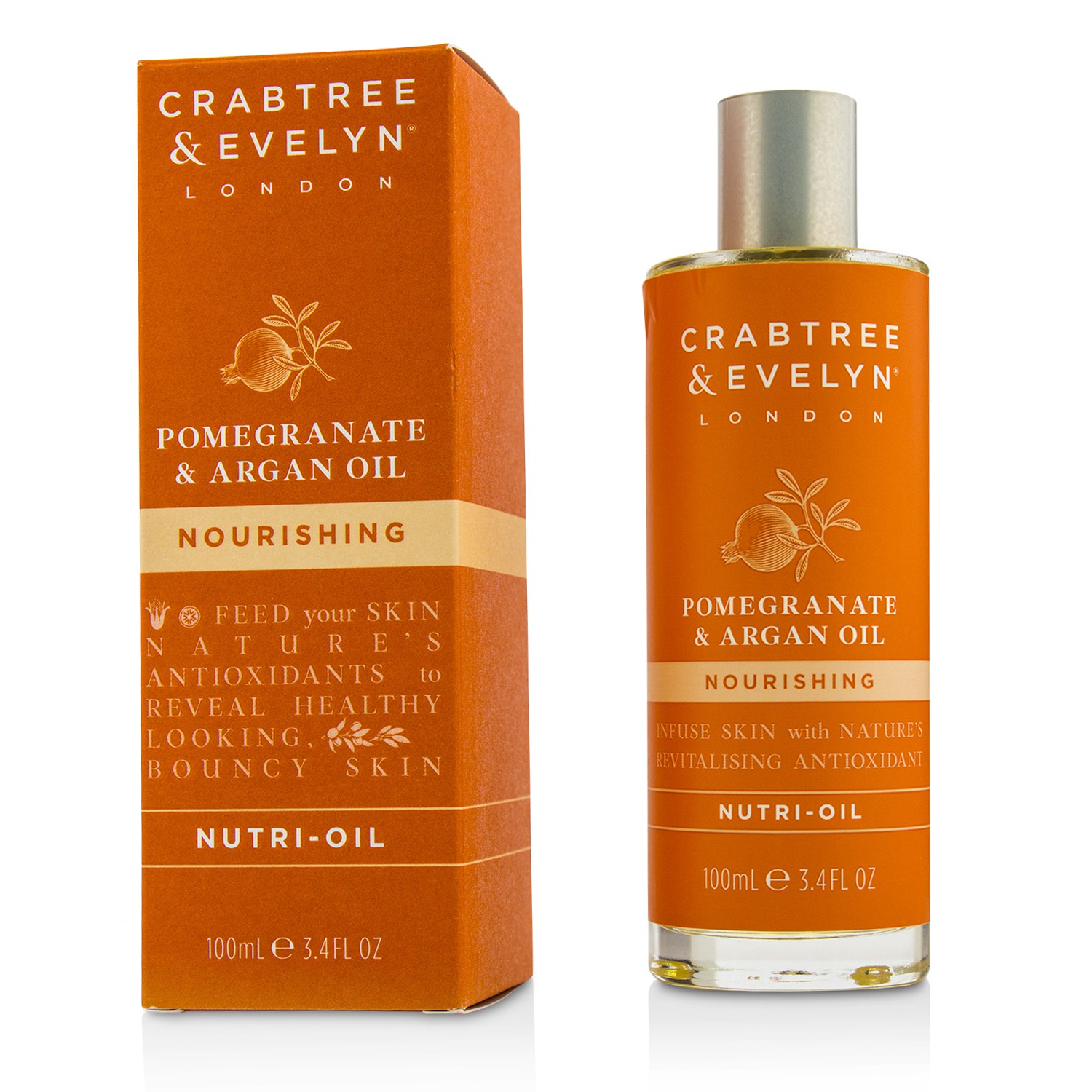 Crabtree & Evelyn Pomegranate & Argan Oil Nourishing Nutri-Oil 100ml/3.4oz