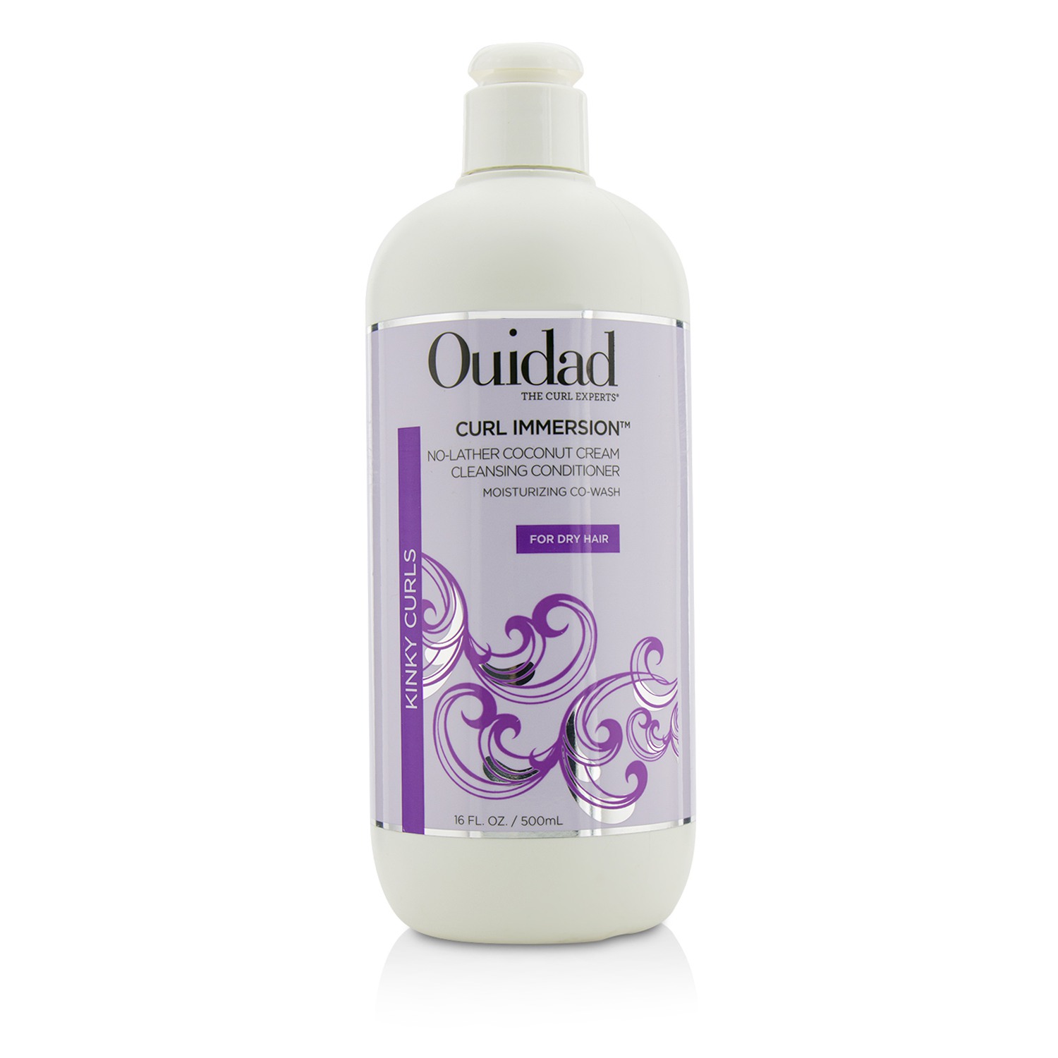 Ouidad Curl Immersion No-Lather Coconut Cream Cleansing Conditioner (Kinky Curls) 500ml/16oz