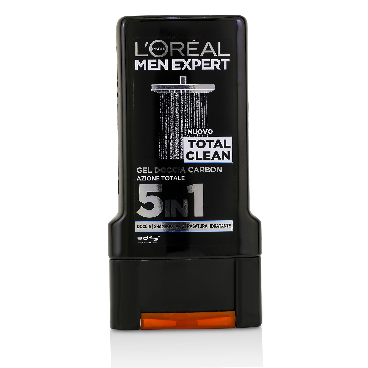 L'Oreal Men Expert Shower Gel - Total Clean (For Body, Face & Hair) 300ml/10.1oz