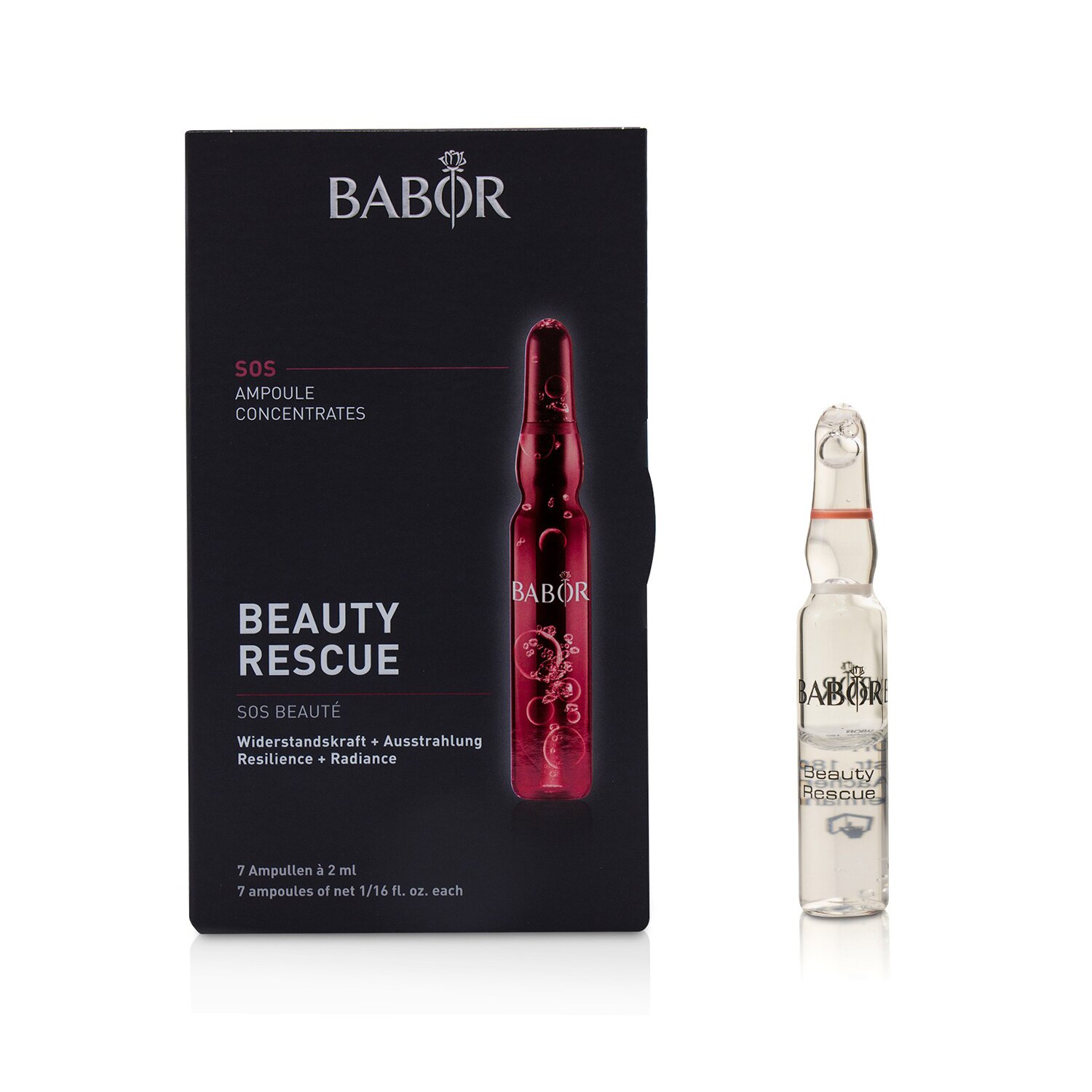 Babor Ampoule Concentrates SOS Beauty Rescue (Resilience + Radiance) 7x2ml/0.06oz