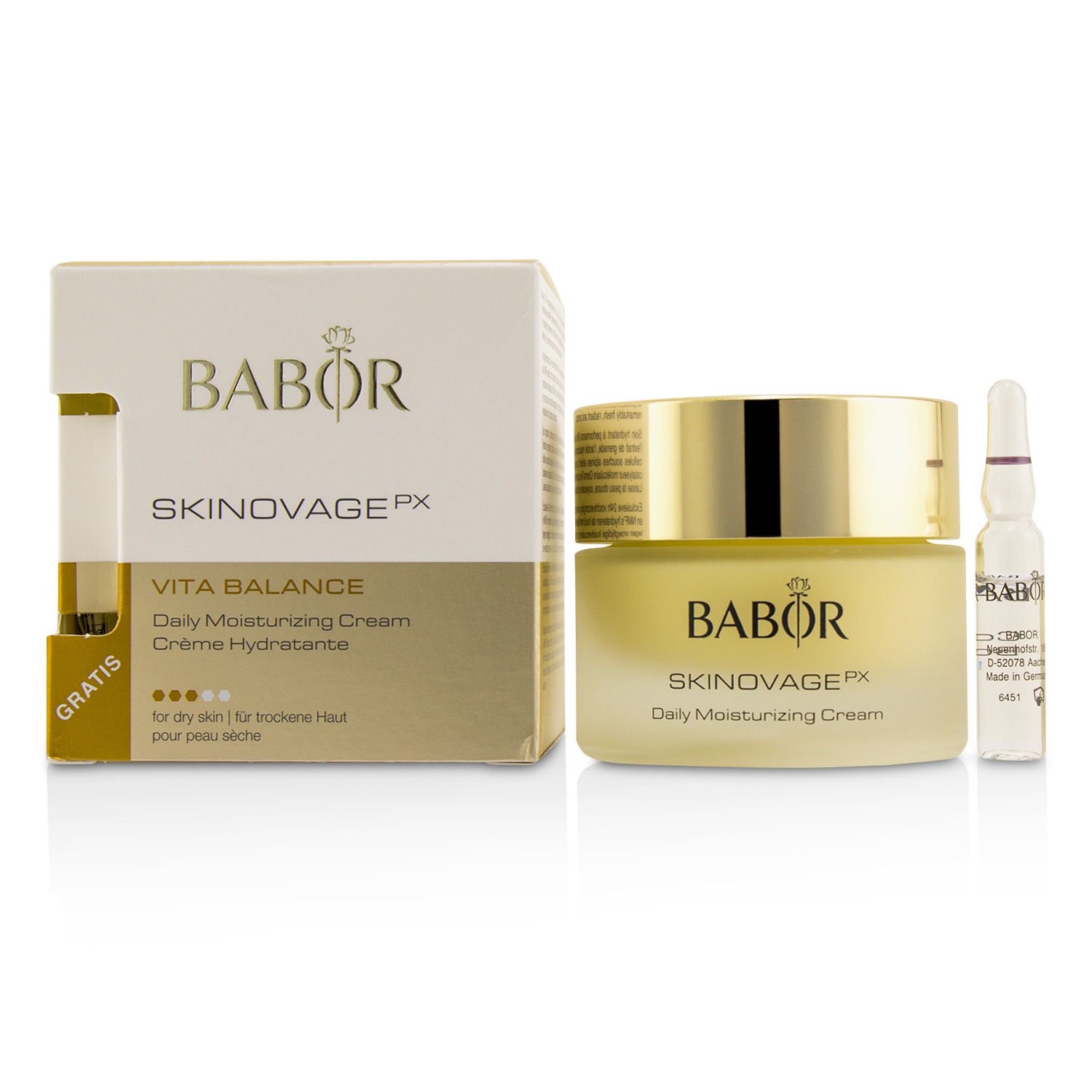 Babor Skinovage PX Vita Balance Daily Moisturizing Cream (with Free Collagen Booster Fluid 2ml) - For Dry Skin 50ml/1.7oz