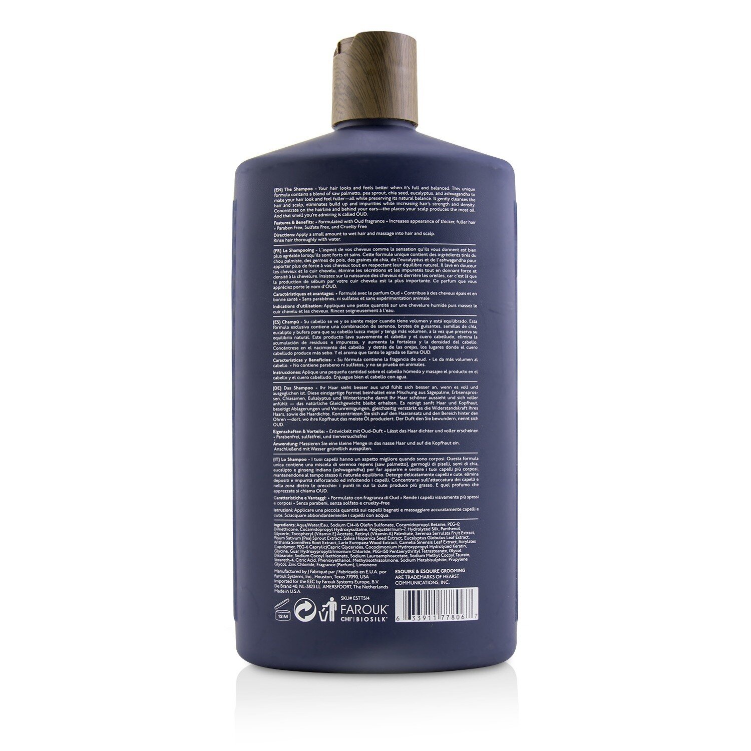 君子美发 Esquire Grooming 洗发露 414ml/14oz