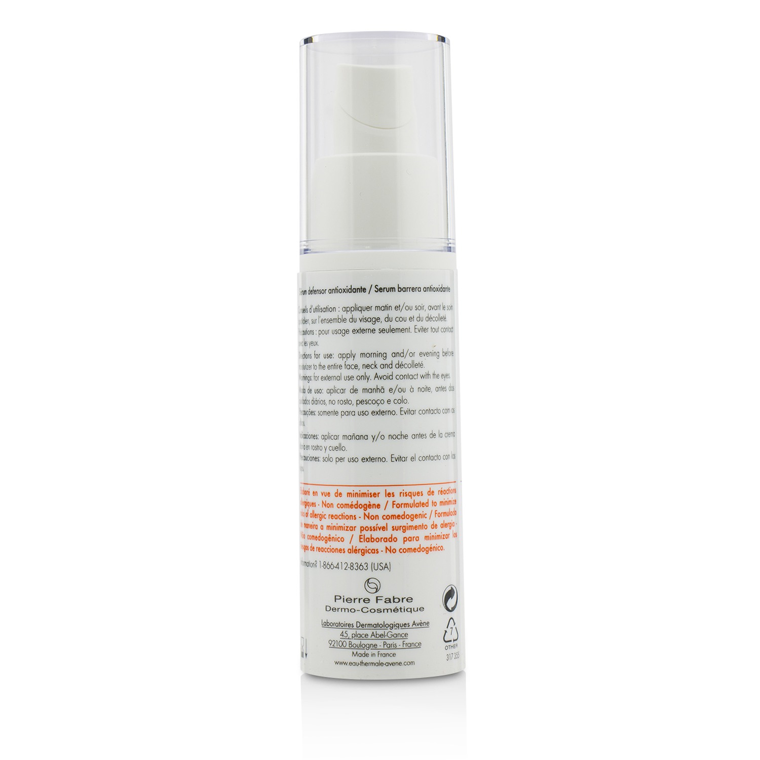 Avene سيرم مضاد للأكسدة A-Oxitive - لجميع أنواع البشرة 30ml/1oz