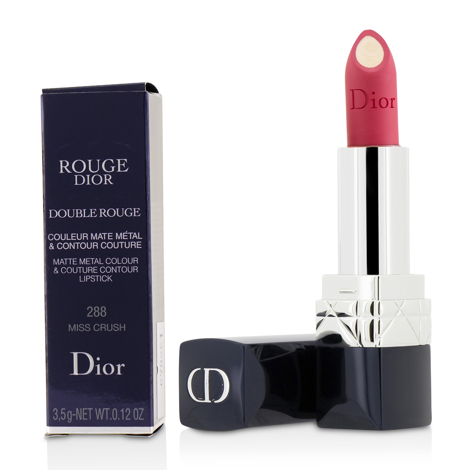 Christian Dior Rouge Dior Double Rouge Matte Metal Colour & Couture Contour Lipstick 3.5g/0.12oz