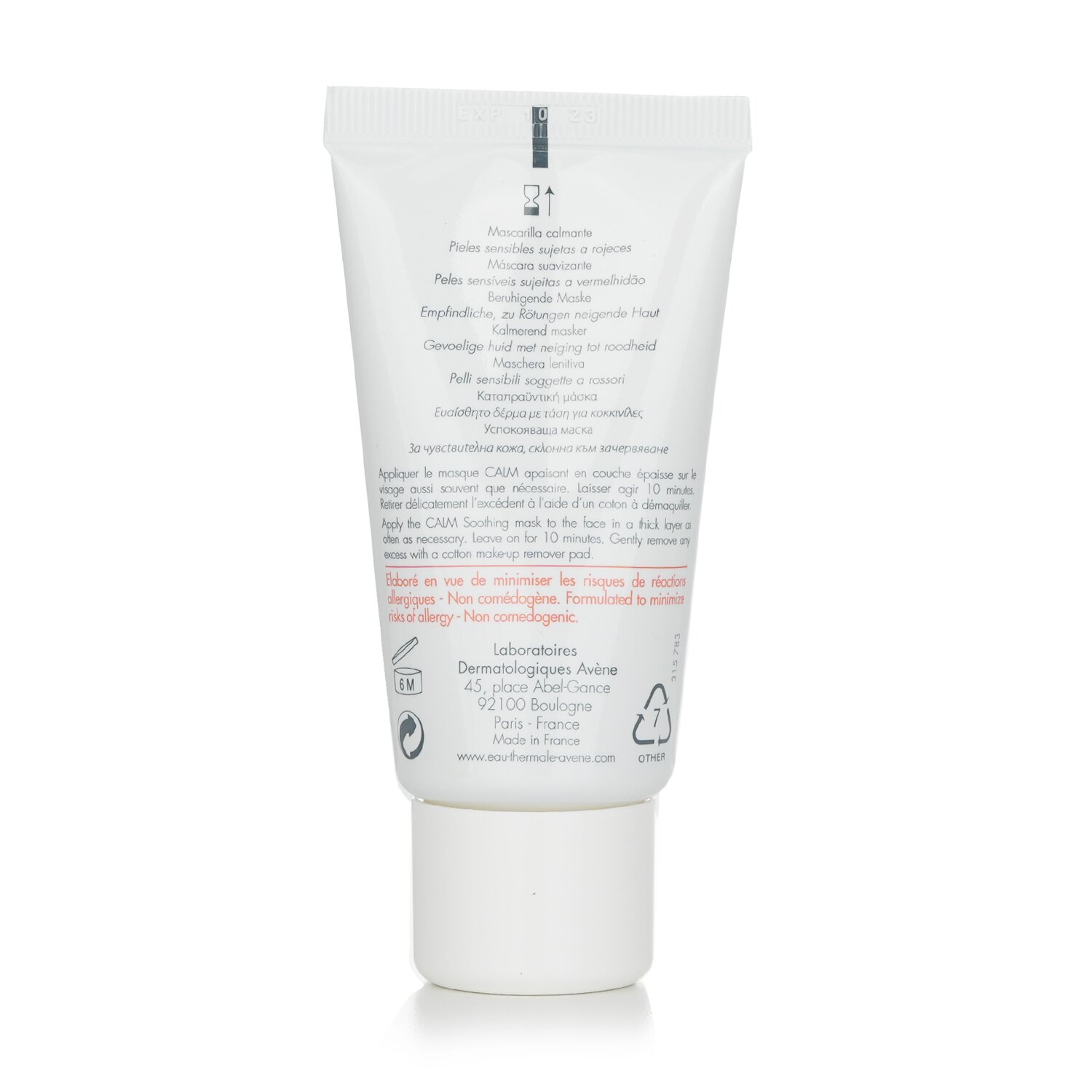 Avene Antirougeurs Calm Redness-Relief Soothing Mask - For Sensitive Skin Prone to Redness 50ml/1.6oz