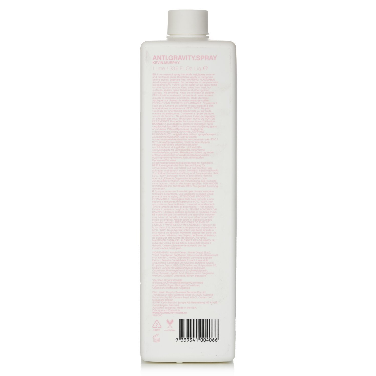 Kevin.Murphy Anti.Gravity.Spray (Vektløs hårspray) 1000ml/33.8oz