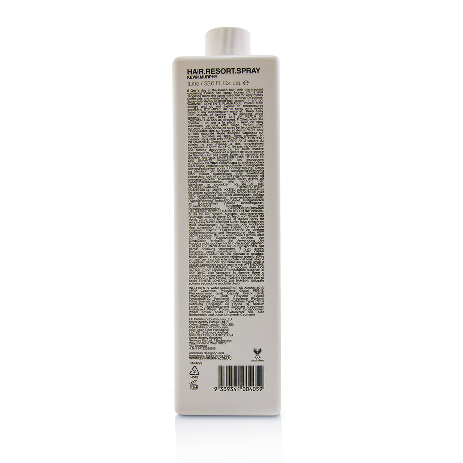 Kevin.Murphy Hair.Resort.Spray (Текстурирующий Спрей) 1000ml/33.6oz