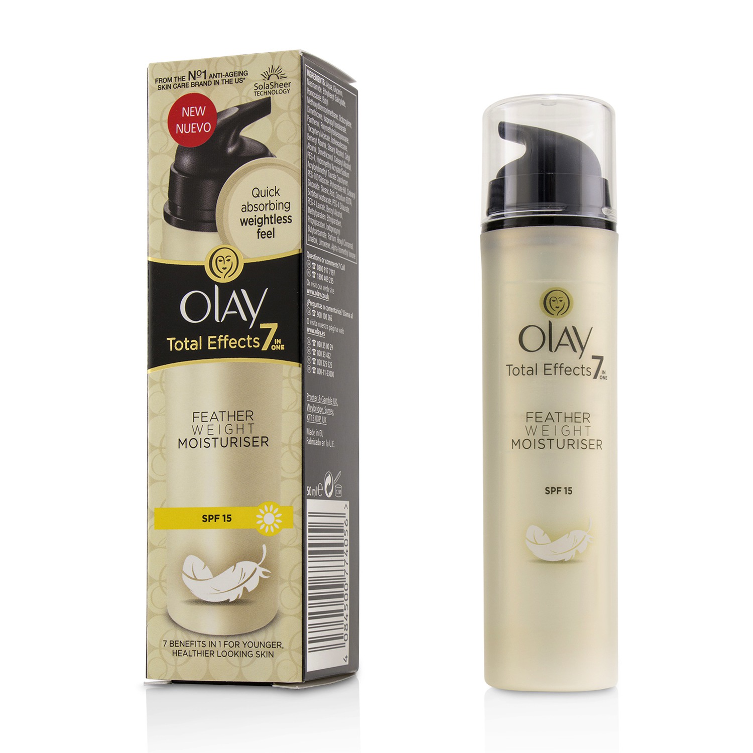 Olay Total Effects 7 in 1 Feather Weight Moisturiser SPF 15 50ml/1.7oz