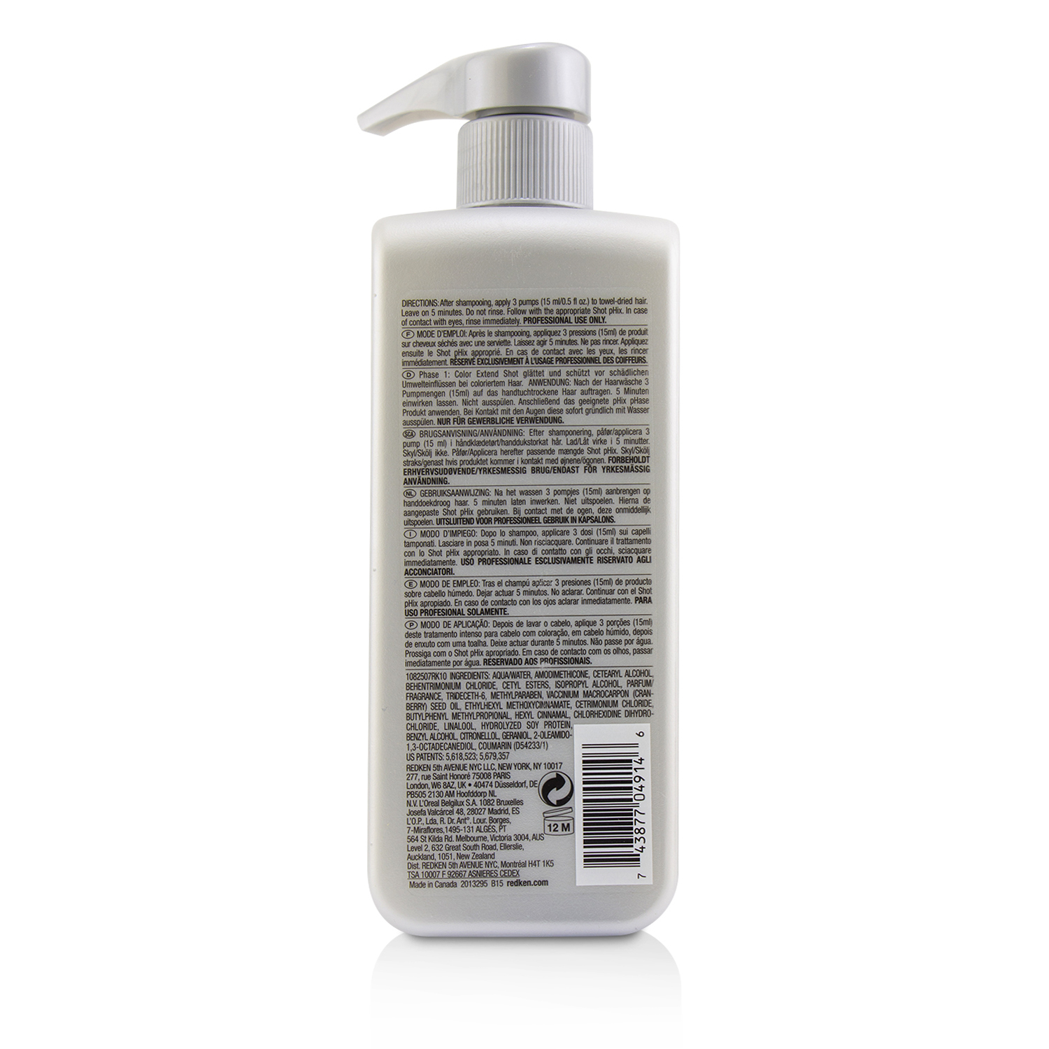 Redken علاج عميق Chemistry Shot Phase (للشعر المصبوغ) 500ml/16.9oz