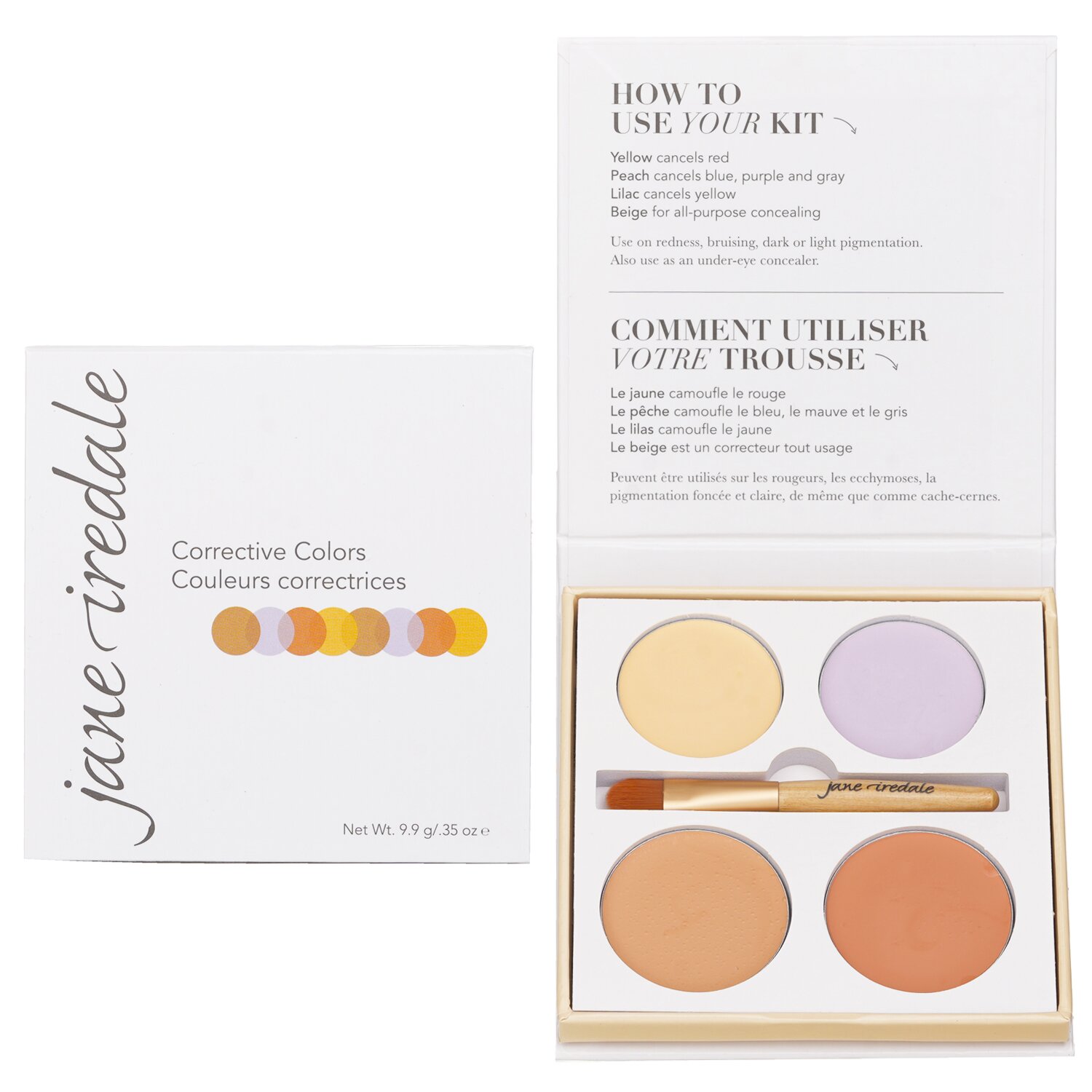 Jane Iredale Corrective Colors Kit (4x Concealer + 1x Applicator) 9.9g/0.35oz