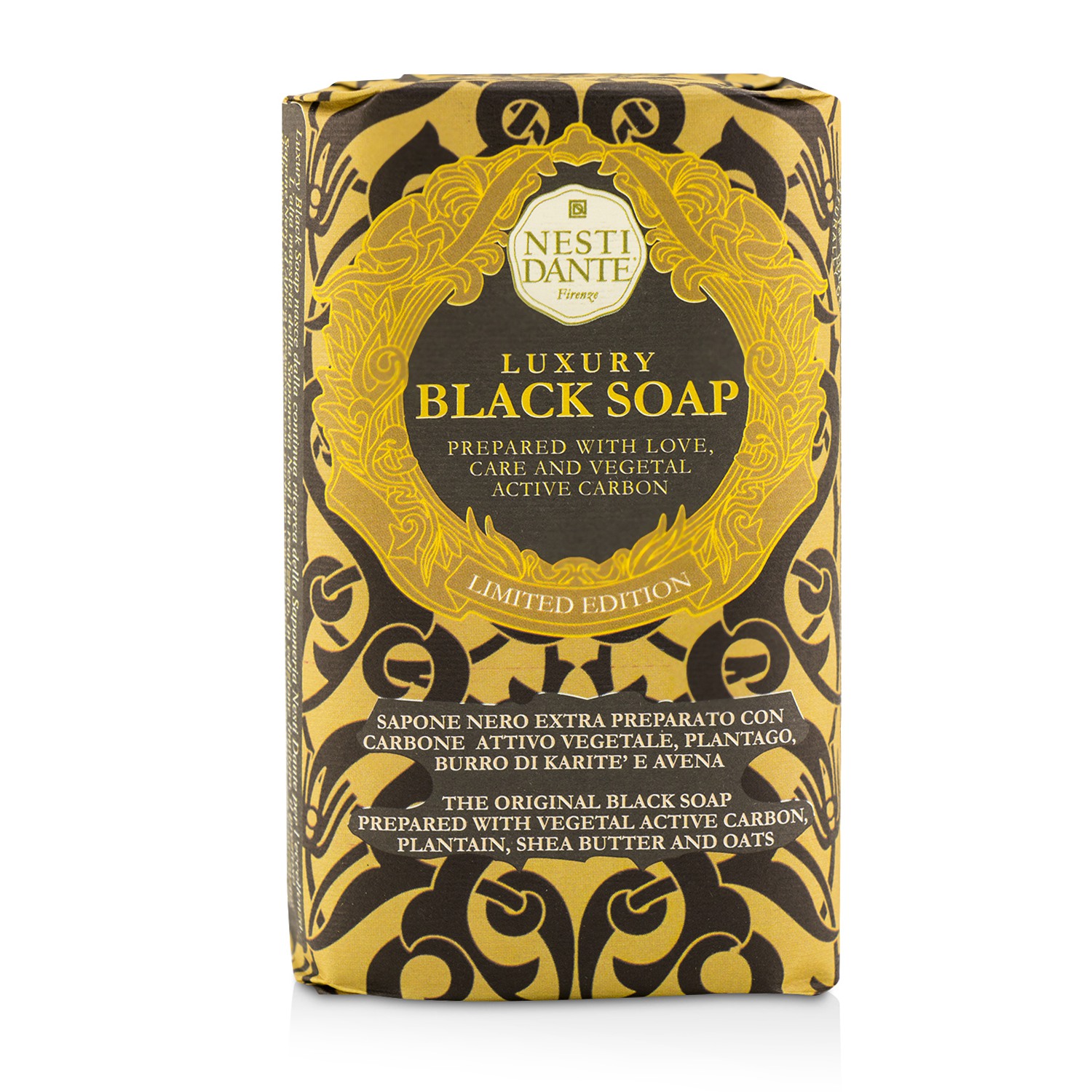 Nesti Dante Luxury Black Soap With Vegetal Active Carbon (Limited Edition) 250g/8.8oz