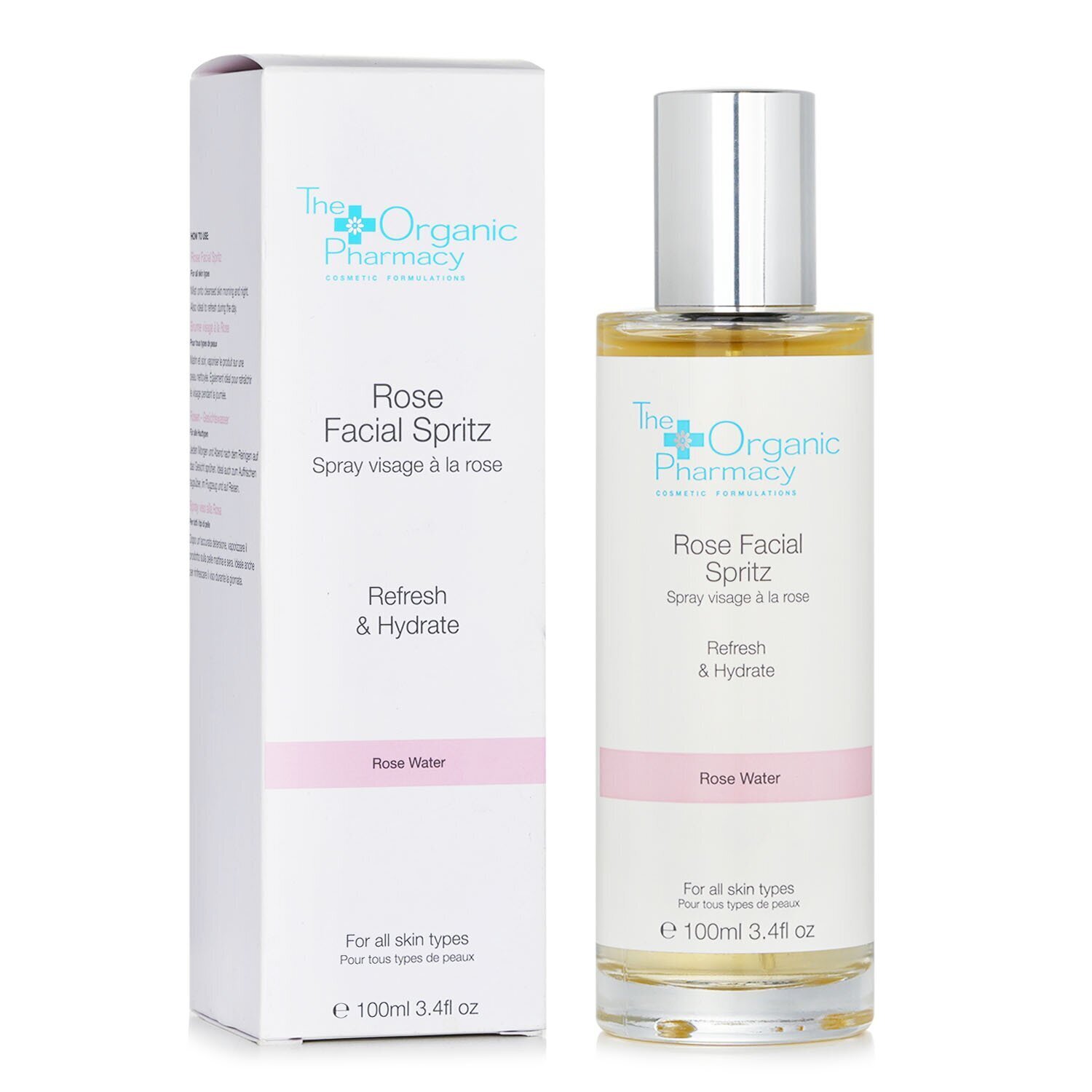 The Organic Pharmacy Rose Facial Spritz - Fספריי לפנים - עור רגיל, יבש ורגיש 100ml/3.3oz