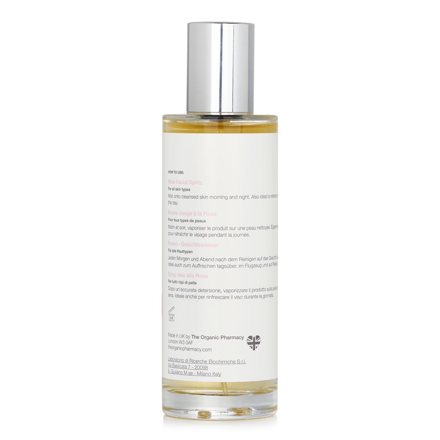 The Organic Pharmacy Rose Facial Spritz - For Normal, Dry & Sensitive Skin 100ml/3.3oz