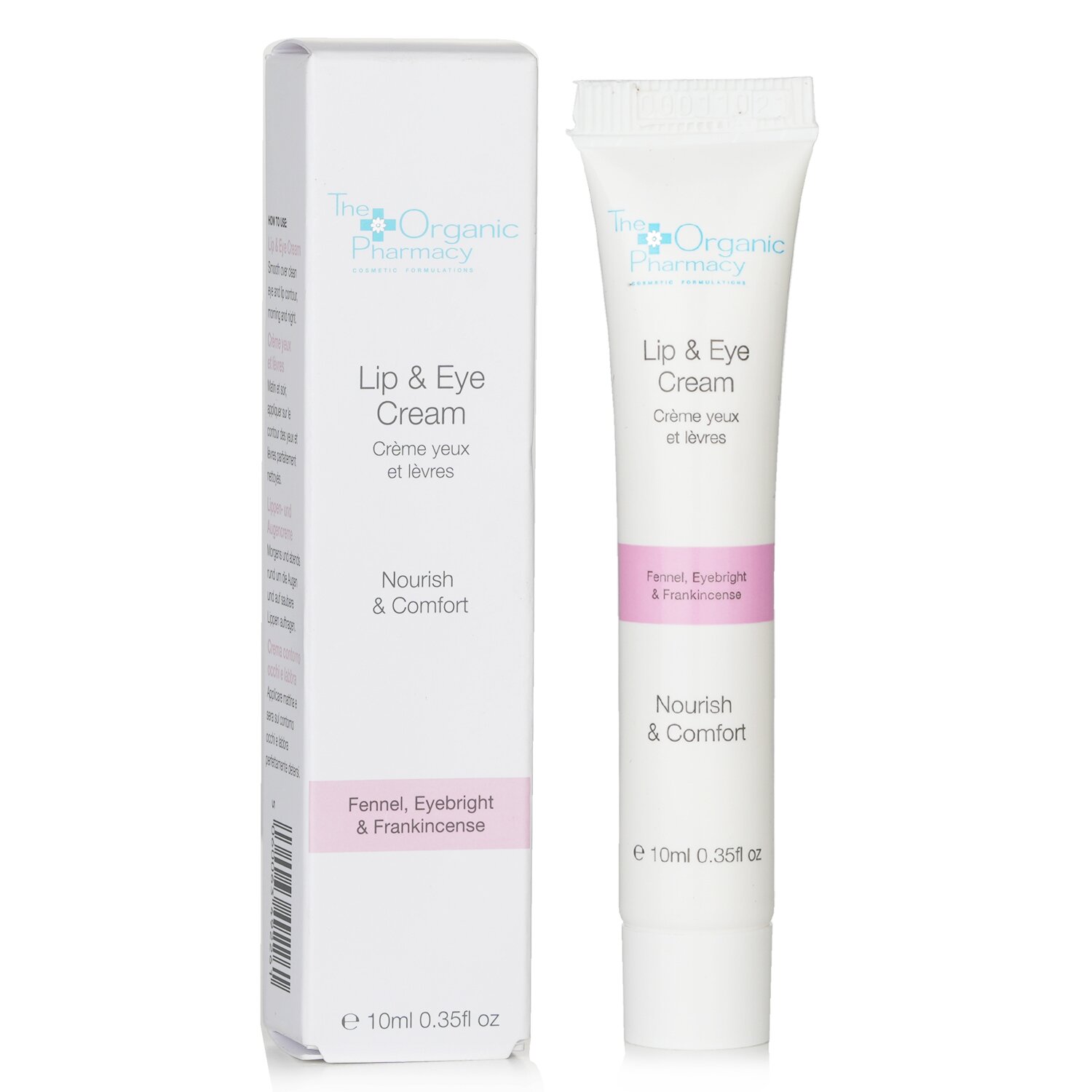 The Organic Pharmacy Lip & Eye Cream - Nourish Treat Protect 10ml/0.35oz