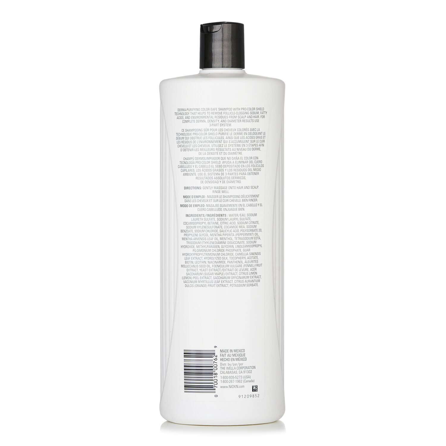 Nioxin Derma Purifying System 5 Cleanser Shampoo (Chemically Treated Hair, Light Thinning, Color Safe) 1000ml/33.8oz