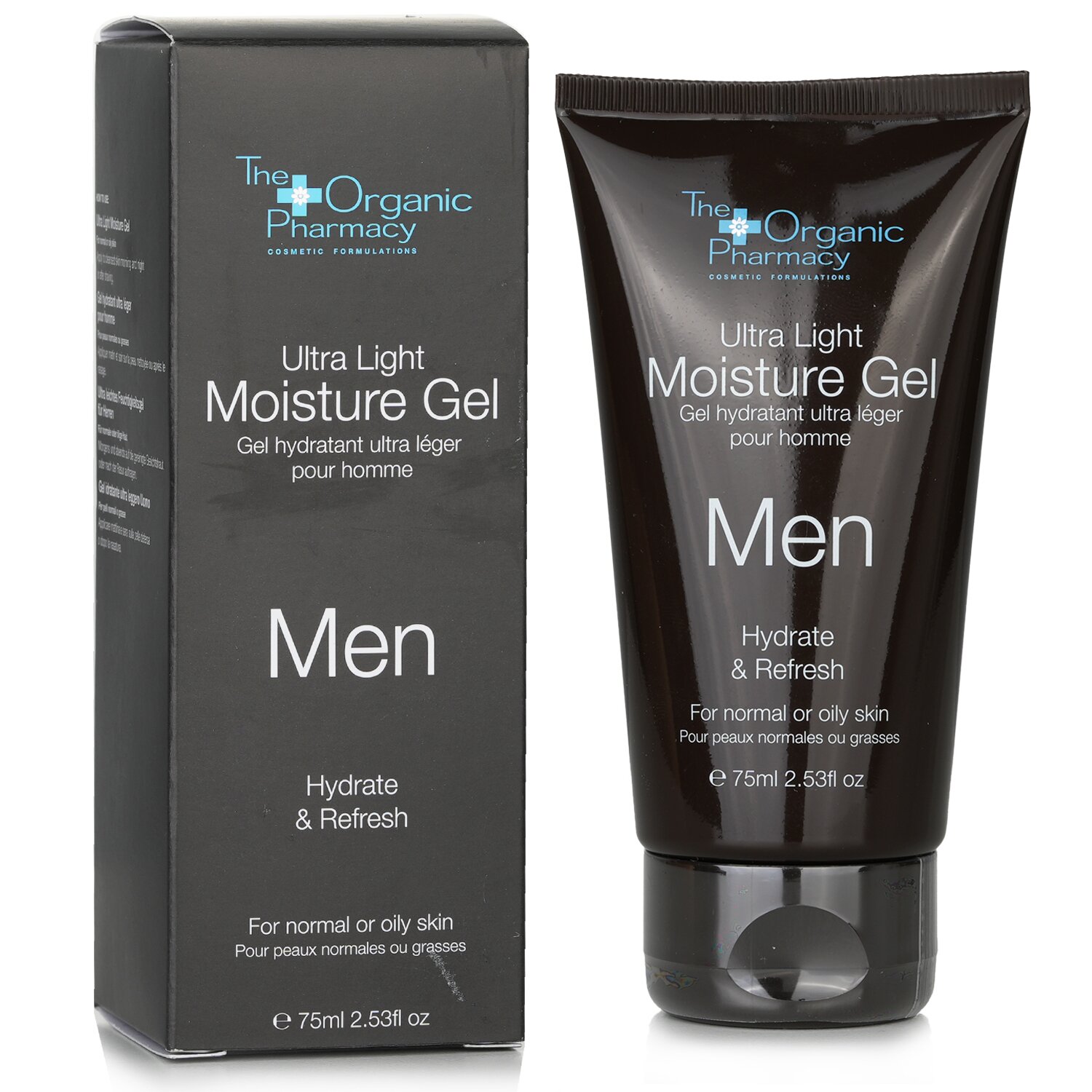 The Organic Pharmacy Men Ultra Light Moisture Gel - Hydrate & Refresh - For Normal & Oily Skin 75ml/2.5oz