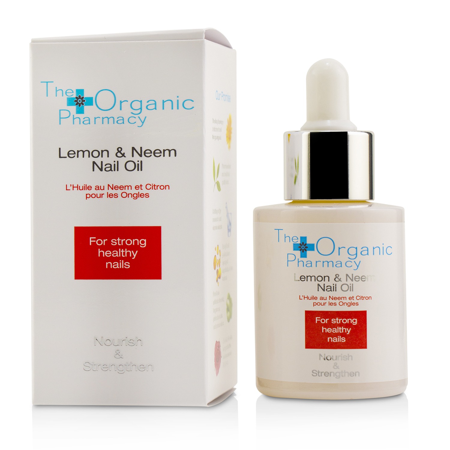 The Organic Pharmacy Lemon & Neem Nail Oil - Nourish & Strengthen 30ml/1oz